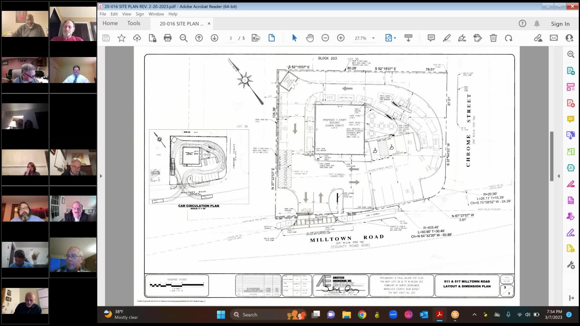 Planning Board Meeting 3/7/2023 Township of North Brunswick