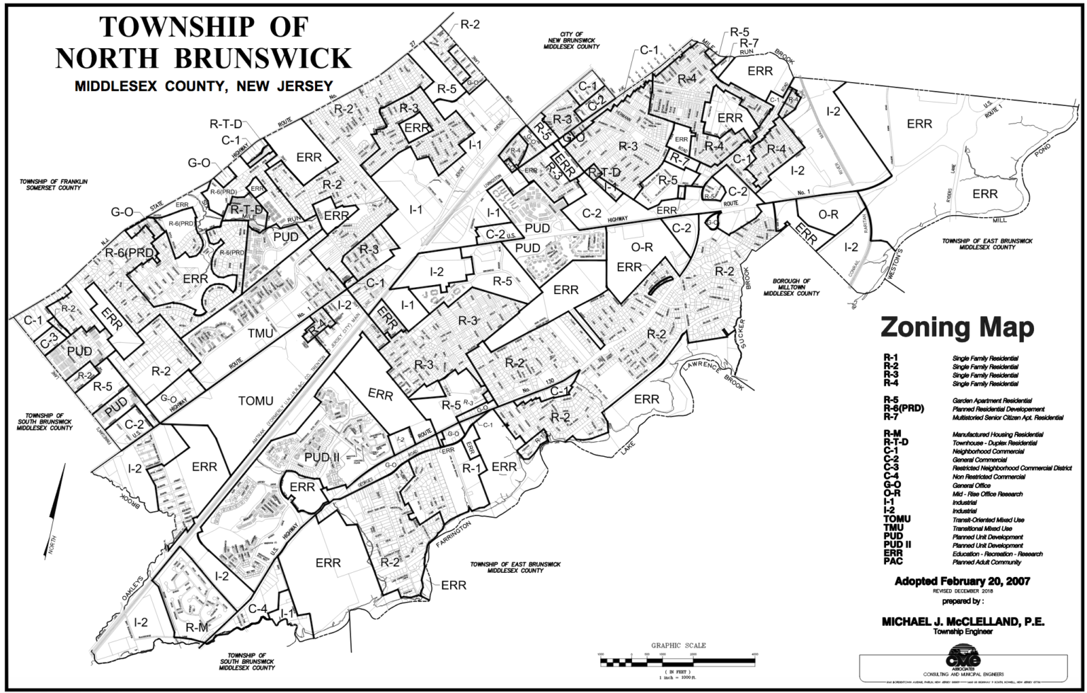 North Brunswick New Jersey Map - Davida Francoise