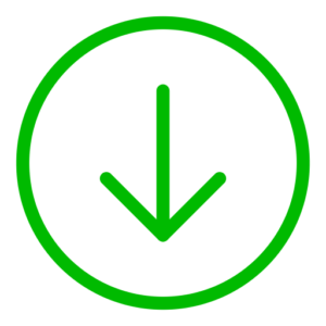 green down arrow