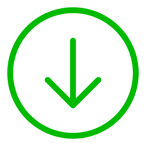 green down arrow