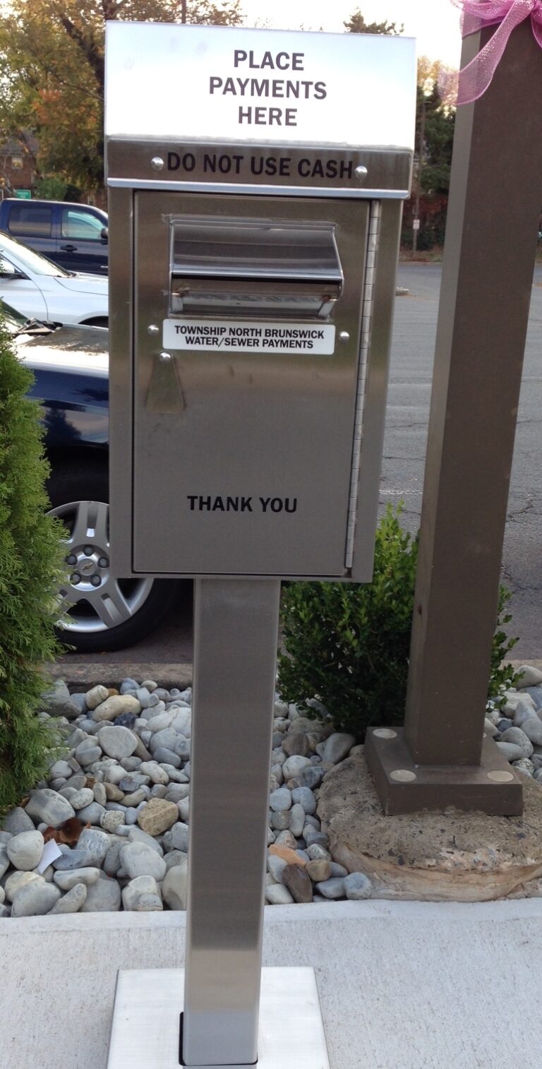 Water Sewer Payment Drop Box Township Of North Brunswick Water Sewer Payment Drop Box Township Of North Brunswick