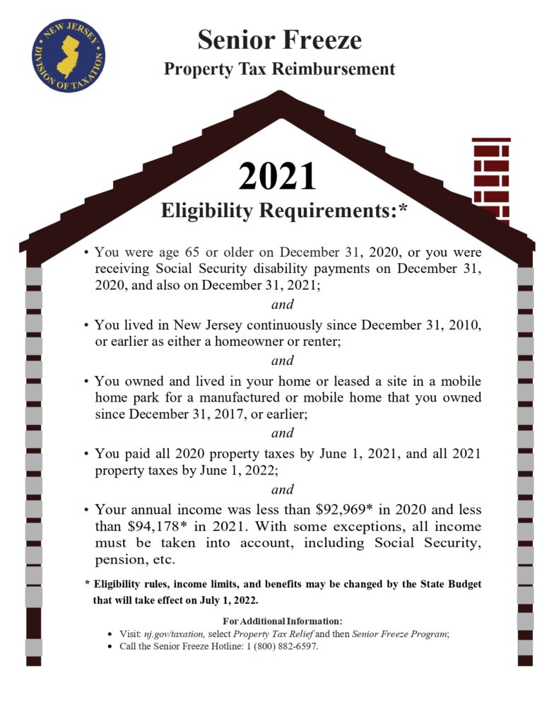 nj property tax relief check 2021 Kym Leggett