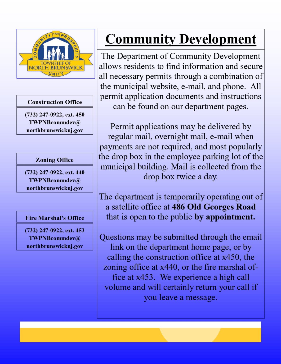 Updated Location Information For Township Departments Township Of updated-location-information-for-township-departments-township-of
