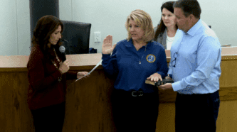 North Brunswick OEM Coordinator Marrissa Heyman is sworn in at the October 20 Township Council Meeting North Brunswick OEM Coordinator Marrissa Heyman is sworn in at the October 20 Township Council Meeting
